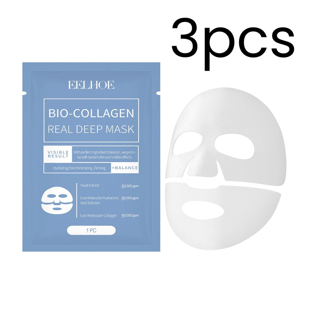 EELHOE Bio Collagen Face Mask – Firming, Hydrating & Brightening Collagen Face Mask Oasis Select 3pcs