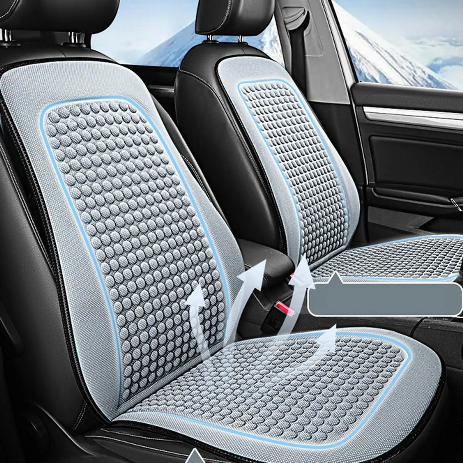 Cooling Car Seat Cover Ventilated Cooling Seat Car Cover Car Cushion Cover Cooling Seat Cover Cushion Seat Cushion For Car & SUV Oasis Select
