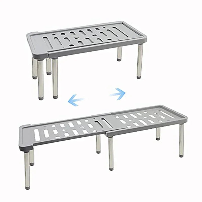 Étagère rétractable, 1 pièce, support de rangement multifonction, organisateur d'articles ménagers, bouteille d'assaisonnement Oasis Select grey