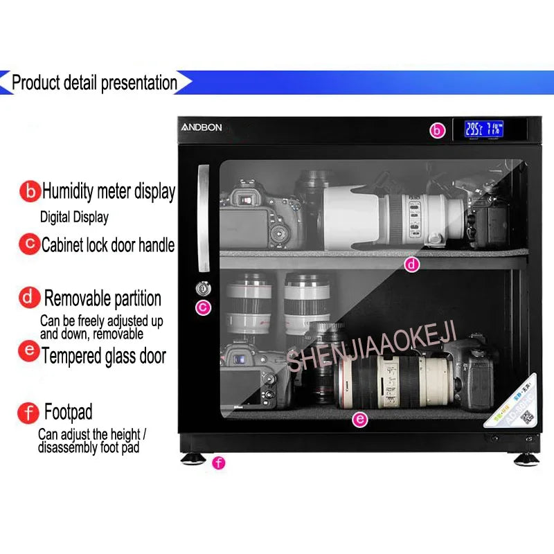 80L Electronic Dry Cabinet AD-80HC – Camera & Lens Storage