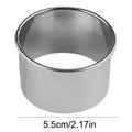 Round Mousse Mold Stainless Steel Reusable Biscuits Cookie Cutter DIY Pastry Baking Circle Ring Mold Baking Tool Bakeware Oasis Select 5.5cm