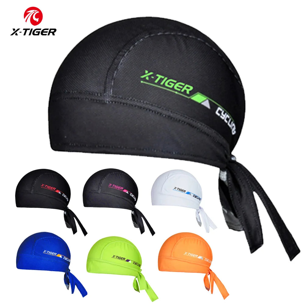 X-TIGER Men's Cycling Bandana Cap Elastic Breathable Summer Quick Dry MTB Bike Headscarf Outdoor Sports Running Riding Headwear Oasis Select
