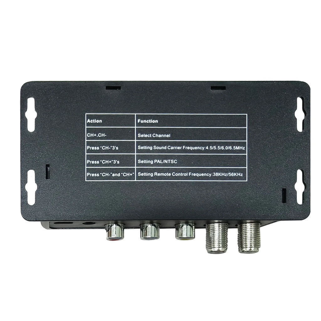 AV TO RF TV LINK Modulator IR Remote Control Range Extender Analog TV Self-Produced Program Insertion Device Oasis Select