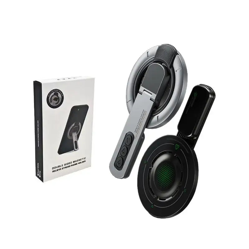 SU 1Pcs 360° Rotating Double-Sided Magnetic Phone Stand 3-in-1 Magnetic Suction Decompression Holder For Phone 17 16 15 14 13 12 Oasis Select A1