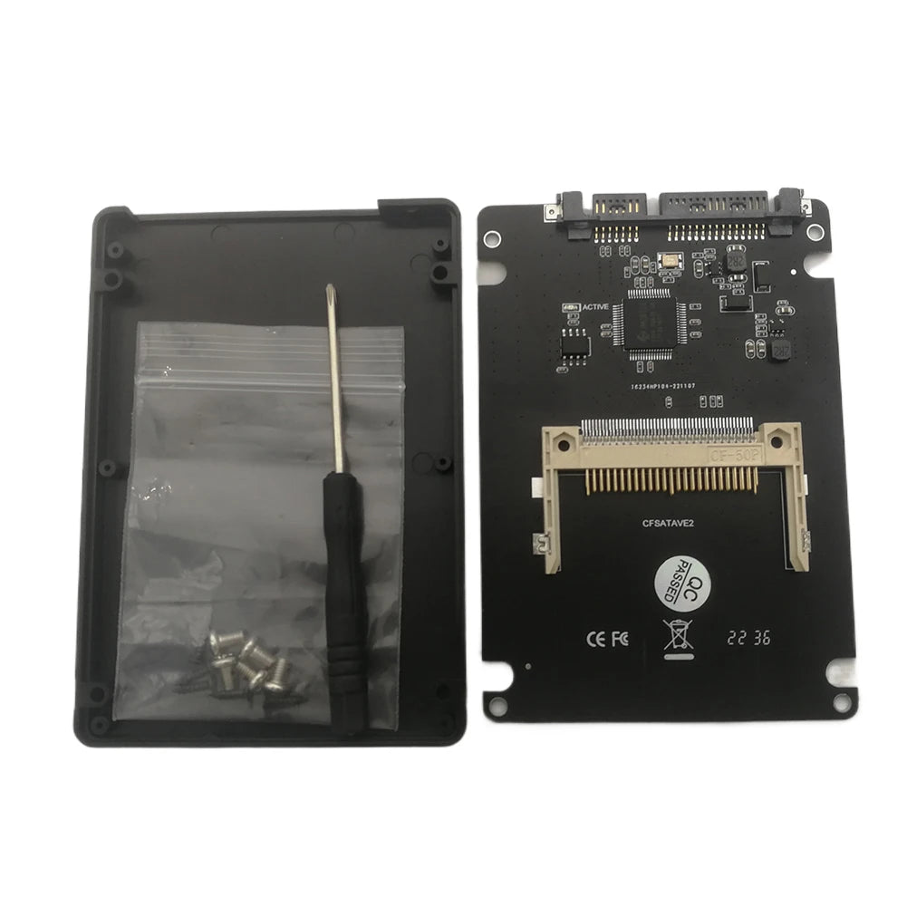 CF 50-Pin to SATA Adapter – CF I/II to 2.5/3.5" SATA Converter Storage Adapter Card Oasis Select