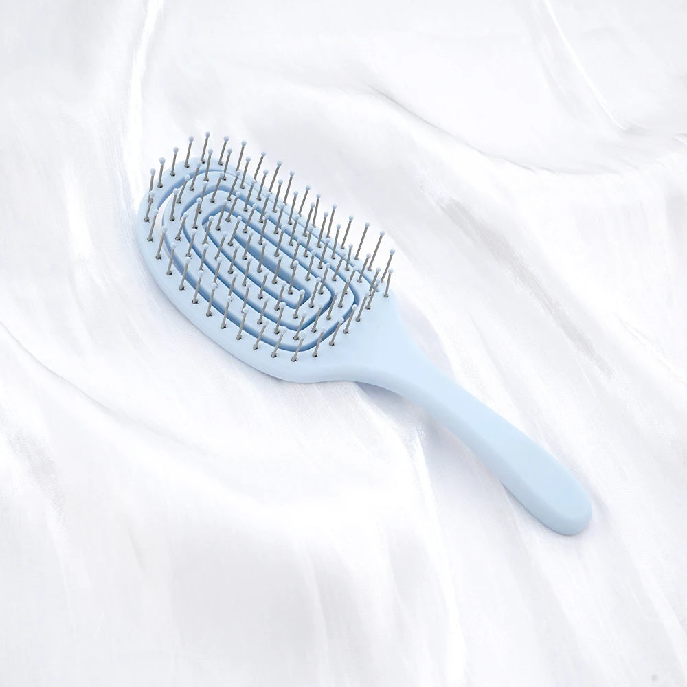Wide Tooth Hollow Detangling Comb – Scalp Massage & Styling