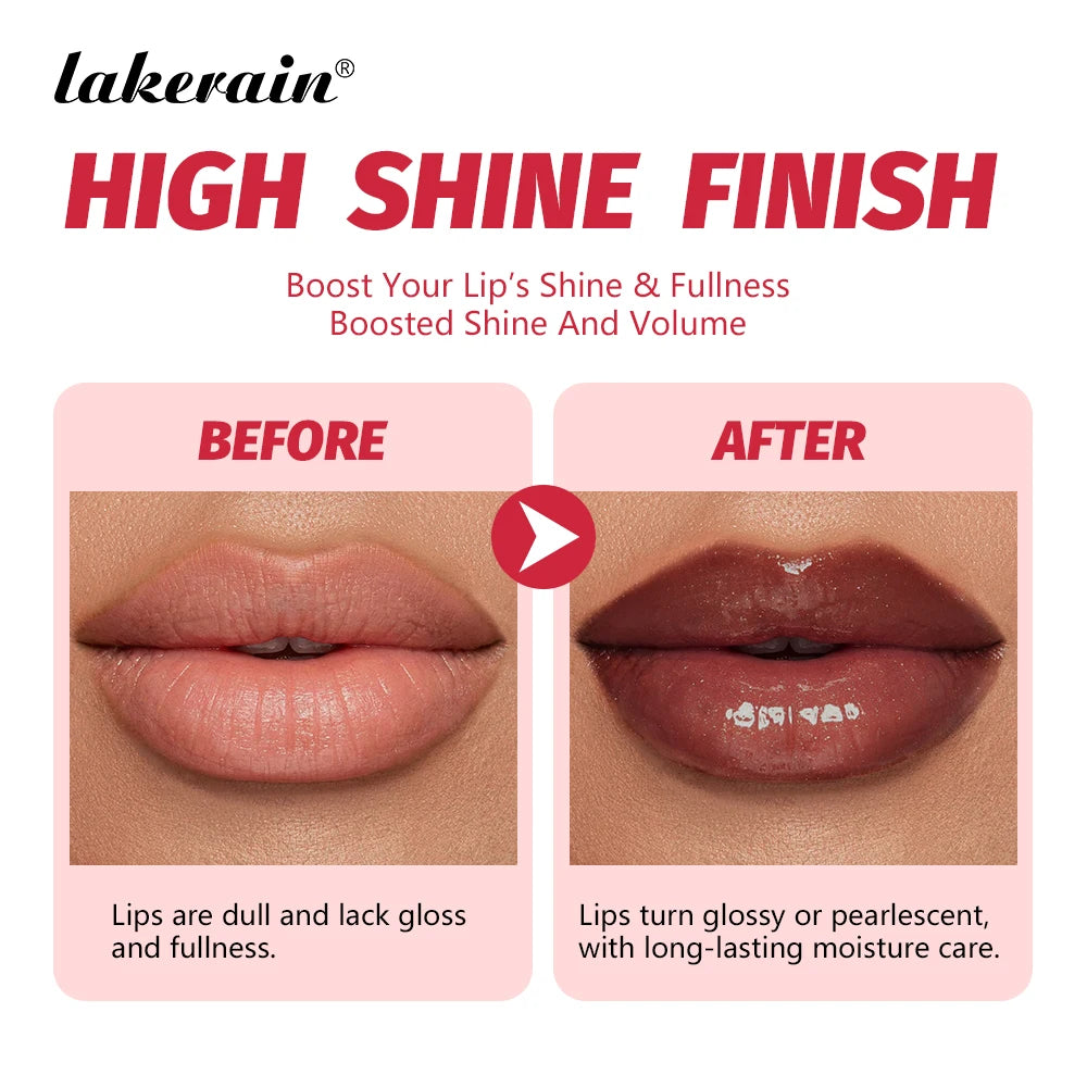 Moisturizing & Plumping Lip Gloss High Shine or Shimmer Finish Long Lasting Hydration Care Fresh Sensation Non-Sticky Lip Gloss Oasis Select
