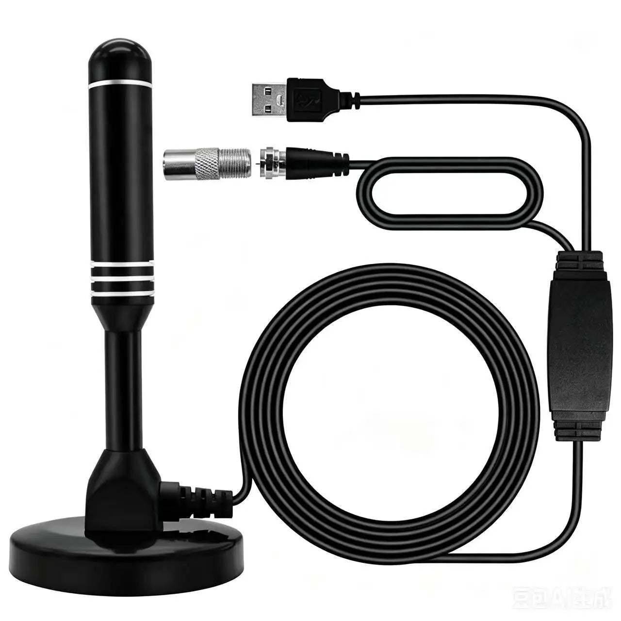 DTMB TV Antenna Aluminum Rod Suction Cup Type for Europe & America ATSC DVB-T2 Domestic TV Antenna Oasis Select black