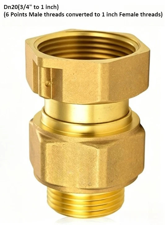Brass Check Valve Union Fitting One-Way One-Way Water Meter Check Valve Female and Male Threaded Reverse Expandable Copper Oasis Select DN20 Valve