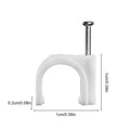 Plant Clips 100pcs Climbing Plants Outdoor Support for Indoor Outdoor Garden Brick Multifunctional Cable Wire Clips Fixing clip Oasis Select White 1PC
