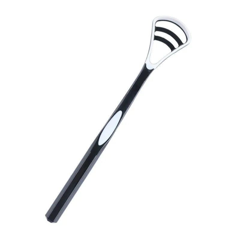 Tongue Scraper Tongue Cleaning Brush Care Plastic Tongue Scraper Travel Portable Freshen Breath Tongue Brush Cleaner for Oral Ca Oasis Select Black 1pcs