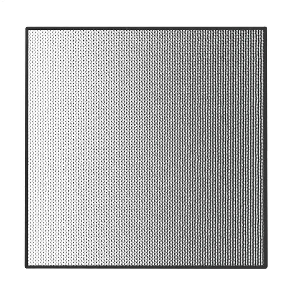 Outdoor BBQ Mat Floor Protector Mat camping Heat Resistant Fireproof Mat Anti-Slip Reusable Oilproof Waterproof Fireplace Mat Oasis Select Silver