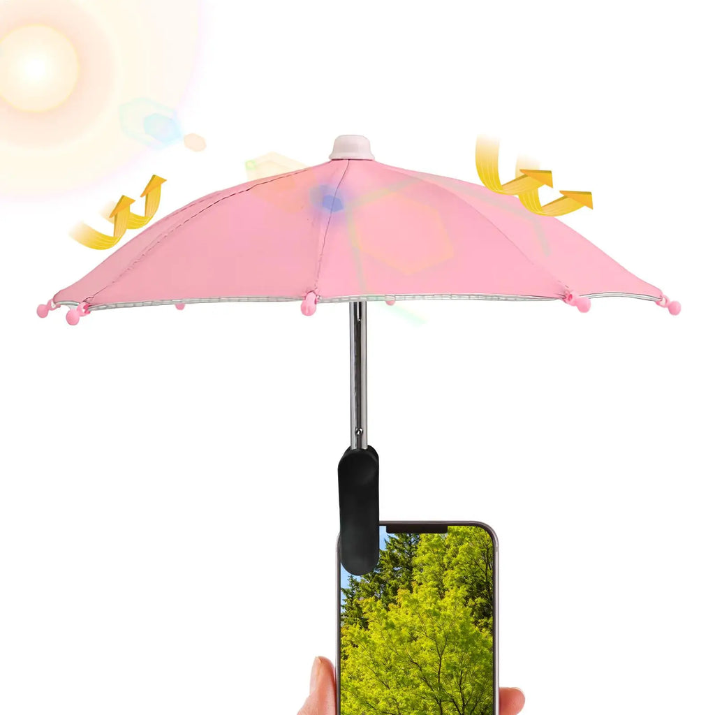 Mobile Phone Holder Sunscreen Umbrella Clip Anti-reflective Phone Sunshade Anti-Glare Sunshade Protect Your Phone For Travel Oasis Select