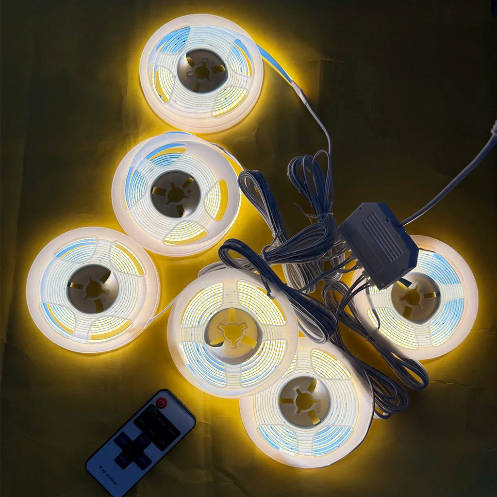 4/5/6Pcs COB Cabinet Light Brightness Adjustable 12V LED Strip Light For Anime Character Collection Show Cabinets Wall Decor Oasis Select