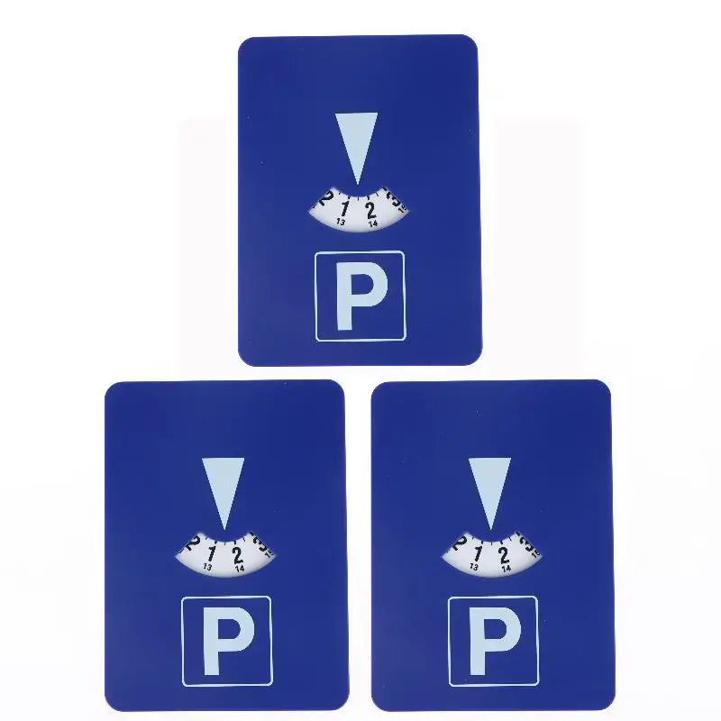 Car Parking Timer Card Time Display Parking Disc Portable Adjustable Time Indicator Portable Clock Tool For Car Windshield Oasis Select 3PCS