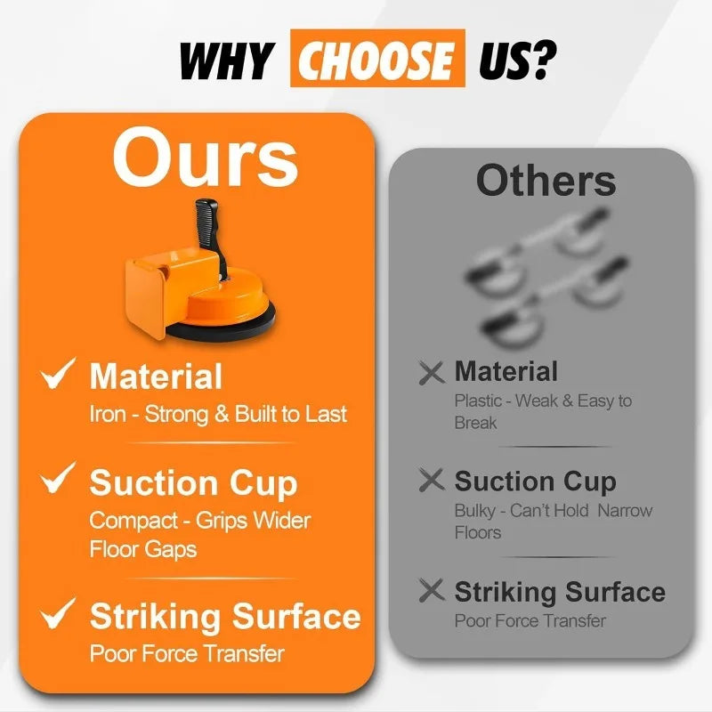 JUSTINLAU Wooden Floor Installation Tools Rubber Hammers Ceramic Tile Joint Special Tools Floor Installation Tools hand tool Oasis Select