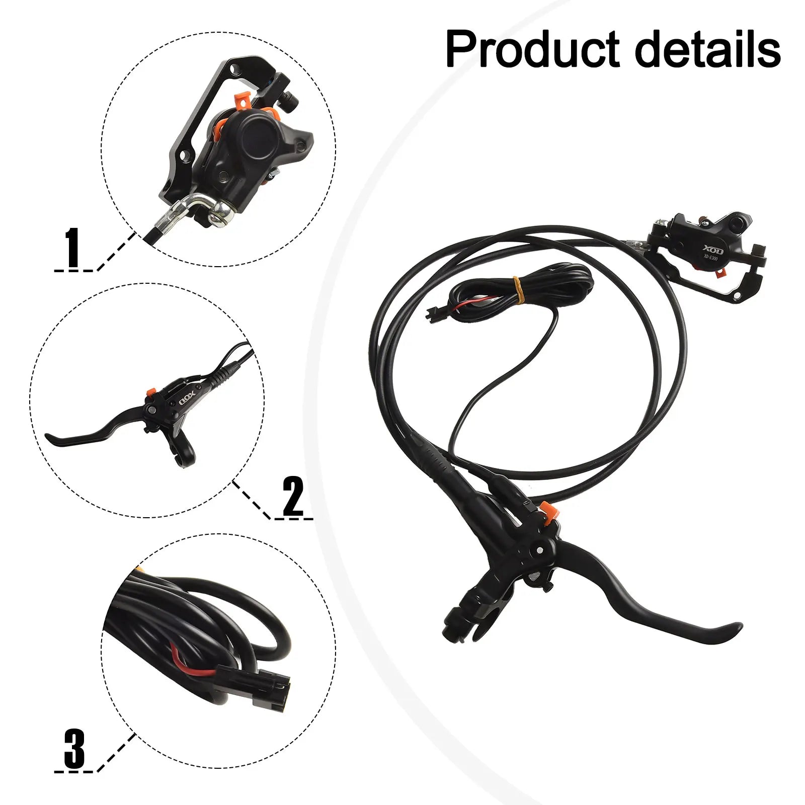 2 Options of Braking Direction with the E Bike MTB Bikes Hydraulic Disc Brake Set and Electric Power Control Shifter Oasis Select