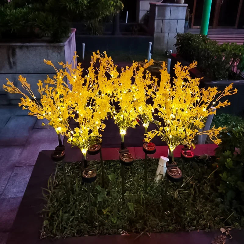 Led Solar Rapeseed Landscape Lawn Lights Outdoor Garden Villa Courtyard Simulation Flower Lights Cross Border Products Oasis Select