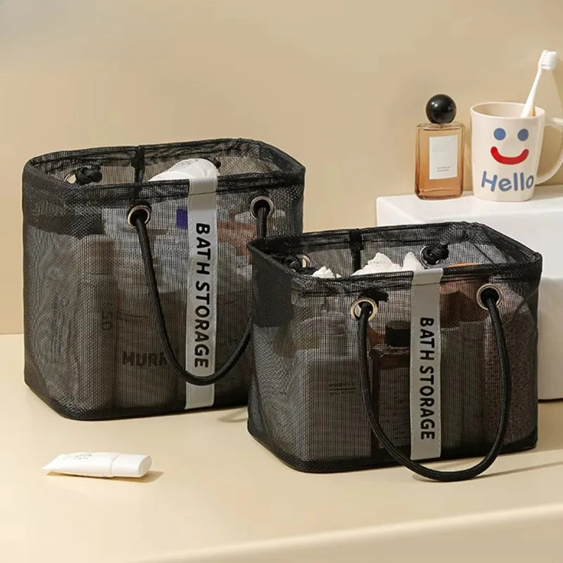 2026 New Arrival！Large Capacity Transparent Cosmetic Bag Portable Travel Shower Makeup Pouch Wash Handbag Toiletries Organizer Oasis Select