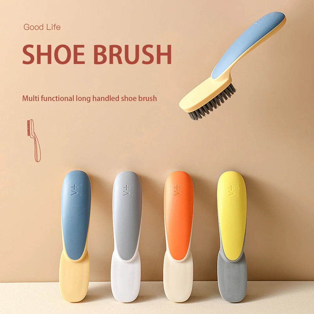 Long Handle Shoe & Laundry Cleaning Brush | Soft Bristle Scrubber
