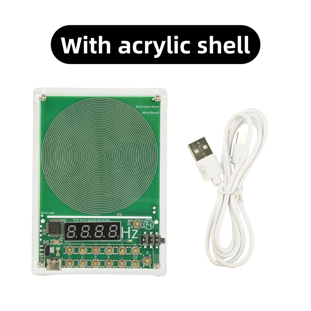 DC 5V 0.01Hz~100000Hz Adjustable Frequency 7.83HZ Schumann Wave Generator Sine Wave Signal Generator Micro Type C Interface Oasis Select With shell