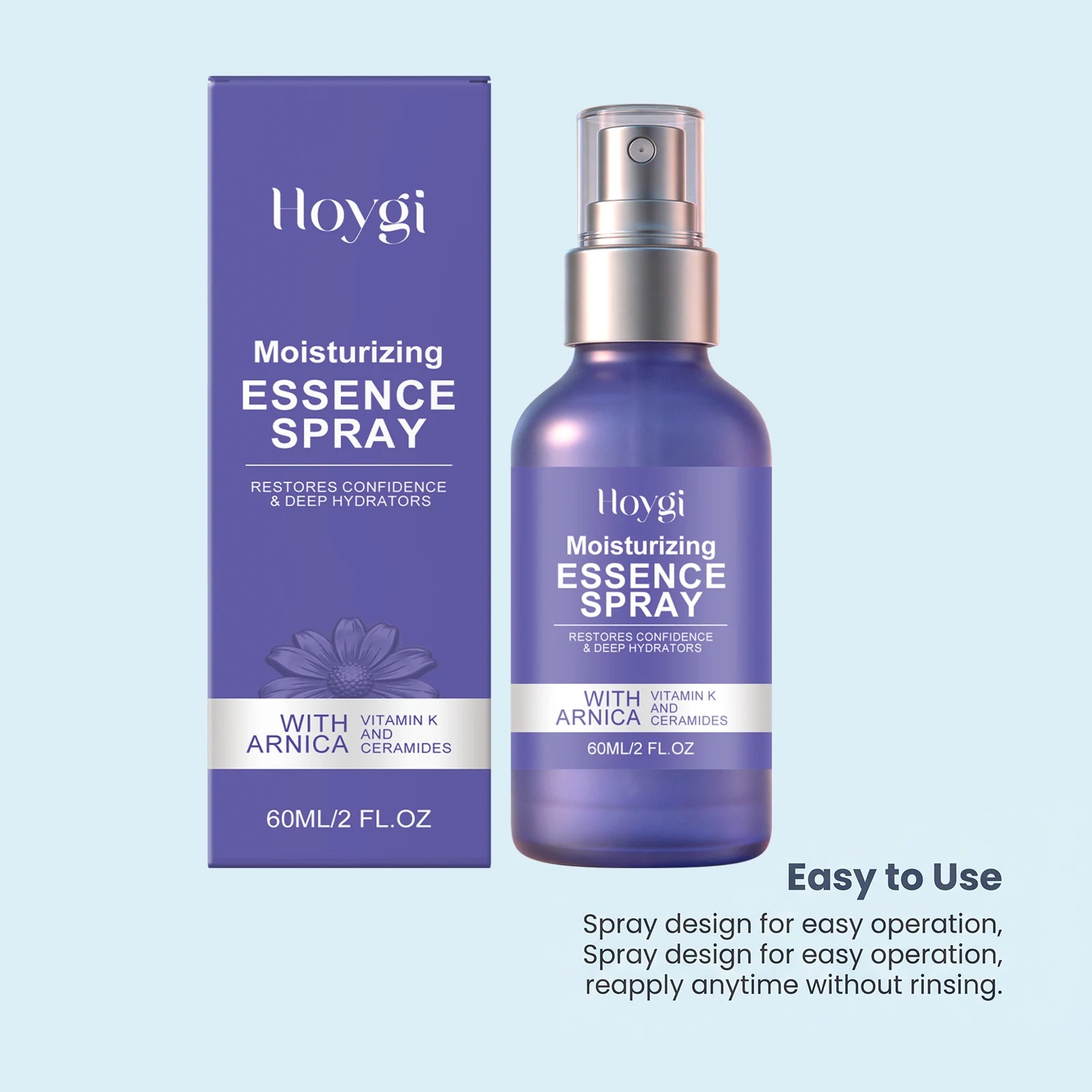 60ml Arnica Vitamin K Ceramide Moisturizing Essence Spray Deep Hydration Barrier Repair Soothing Daily Facial Care Oasis Select