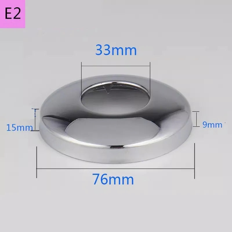 2PCS Stainless Steel Water Pipe Connector 1/2"3/4"1"Faucet Decorative Cover Heighten Valve Panel Shower Kitchen Tap Accessories Oasis Select E2-2pcs