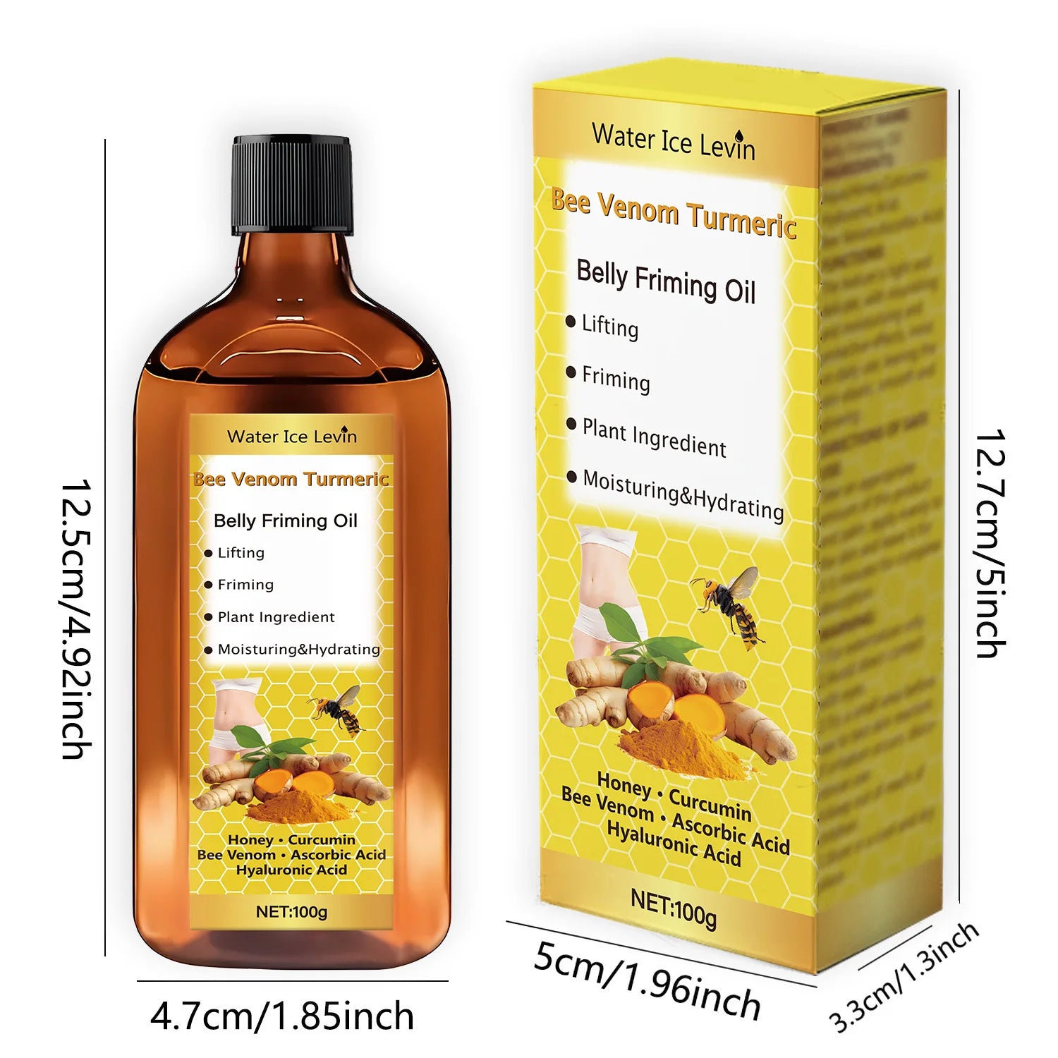 Ginger Essential Massage Oil – Camellia & Almond, 100g Massage Body Oil Oasis Select