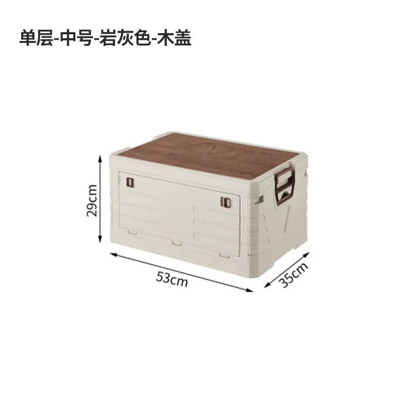 Multi-functional Outdoor storage box Household dustproof portable foldable large camping side door storage box Car finishing box Oasis Select 1st floor medium
