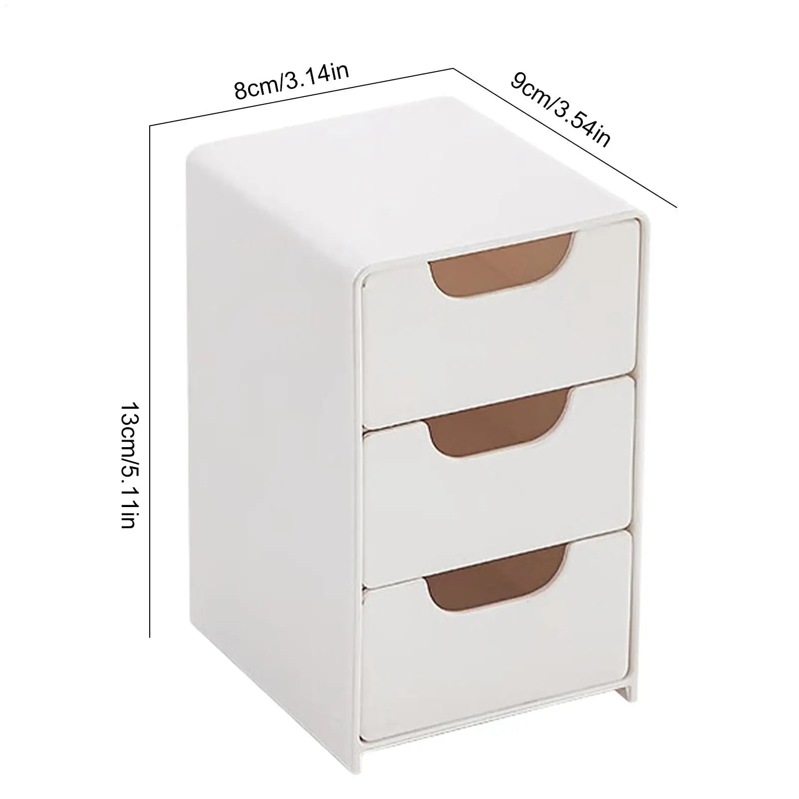Tabletop Storage Organizer Large Capacity Drawer Organizer Portable Storage Organizer 3 Layer Organizer Box for Home School Oasis Select