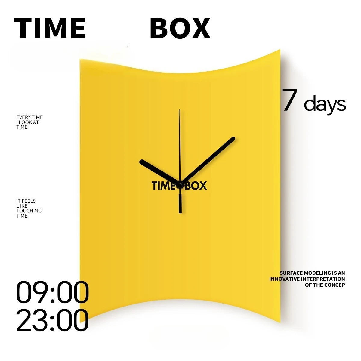 Time Box Modern Creative Living Room Wall Clock Simple Bedroom Decoration Perforated Silent Clock Clocks Wall Home Decor Oasis Select