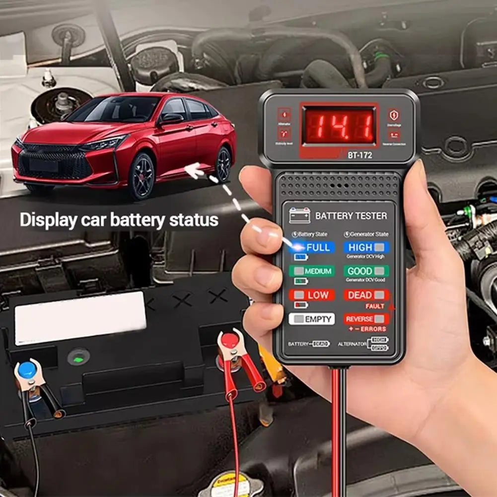 Car Battery Battery Tester Multi-function 12V Battery Start Test Auto Battery Tester Battery Capacity Tester Oasis Select