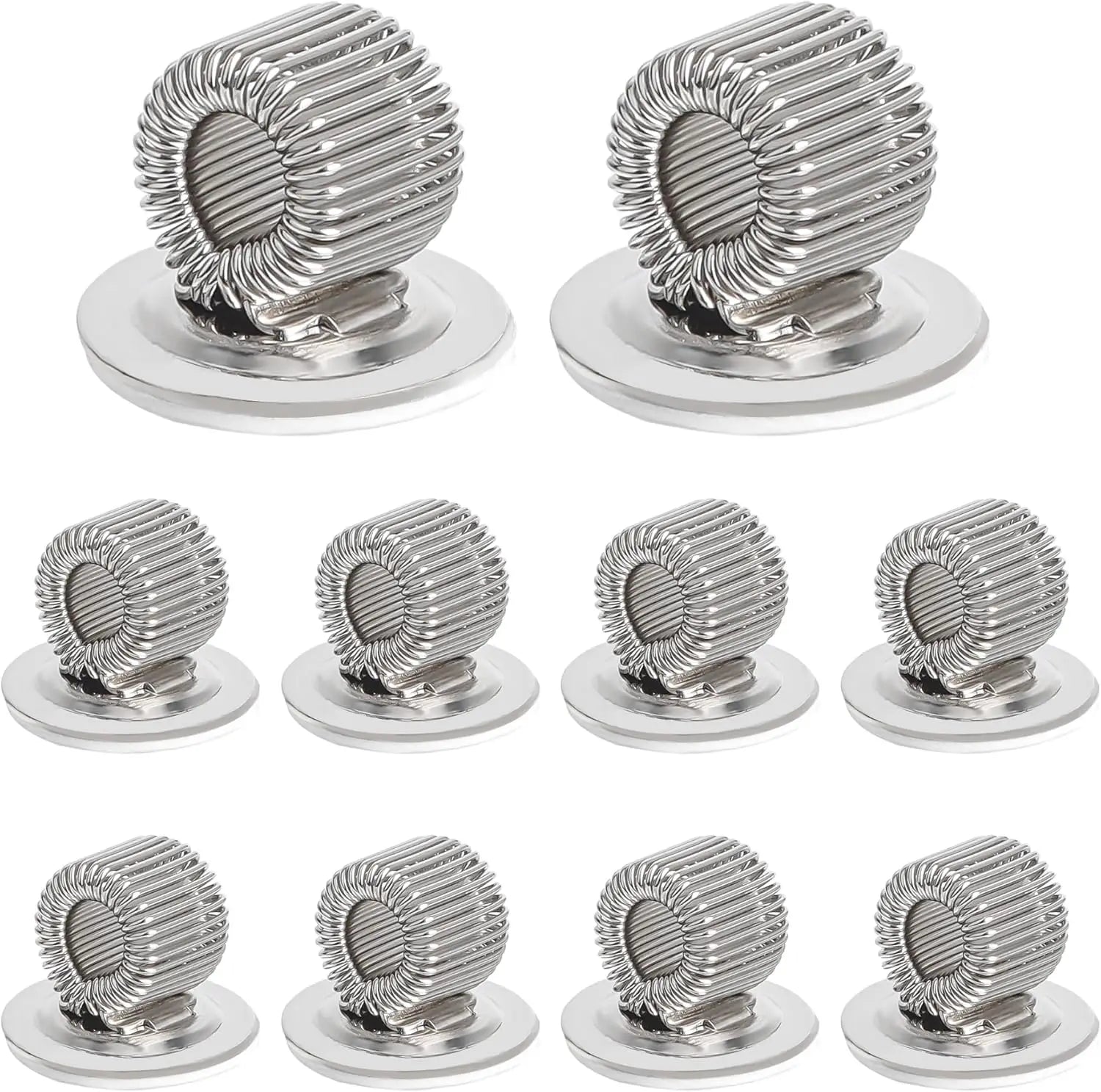 Metal Pen Holder Adjustable Spring Loop Self Adhesive Pencil Oasis Select SILVER A3