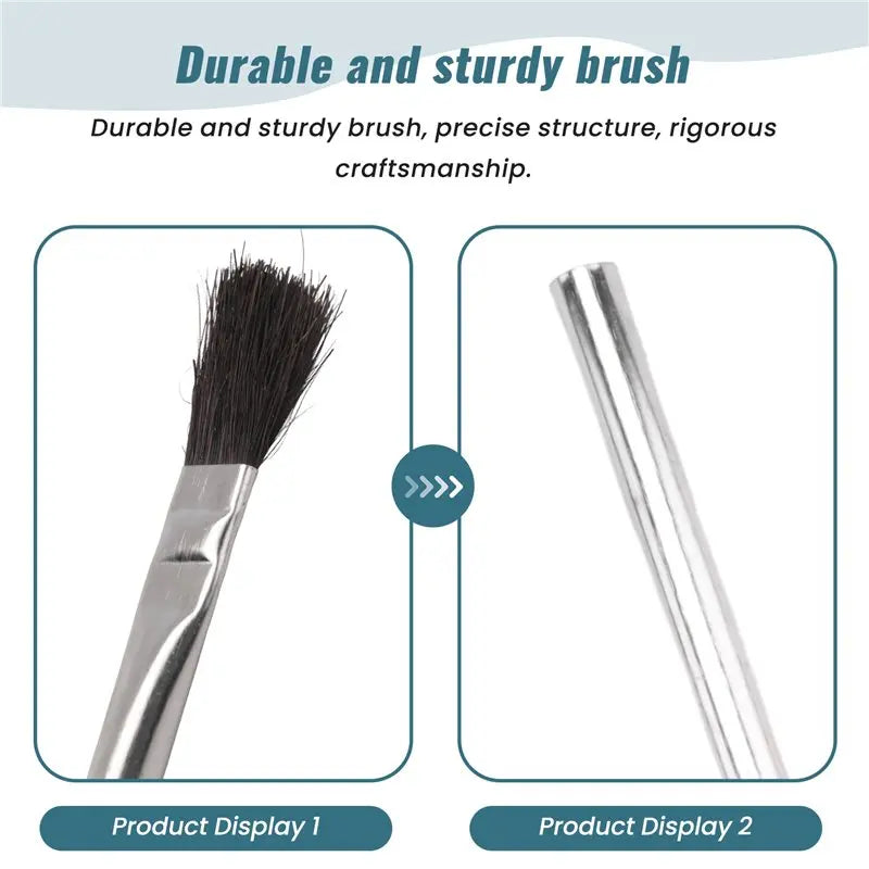 LIKE WISH Acid Brushes - 3/8 Inch Horsehair Acid Flux Brushes, Epoxy Brushes Acid Flux Brushes 48 Count Oasis Select