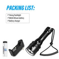 ESMARTER IP68 Diving Flashlight 1000LM – 100m Waterproof