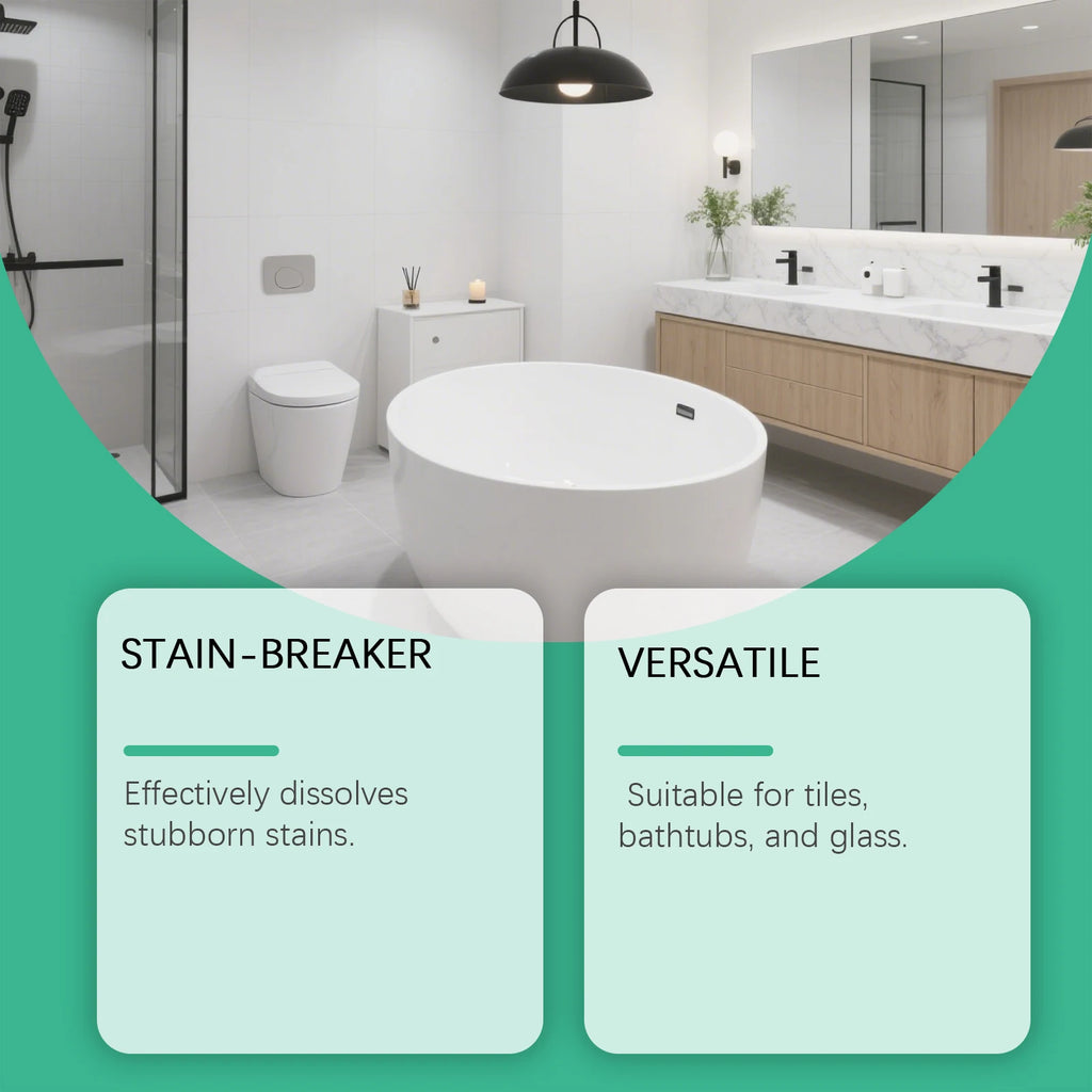 Jakehoe Multifunction Bathroom Cleaner Easily Stain And Limescale Removal Long Last Fragrance Glass Shower Room Stain Cleaner Oasis Select