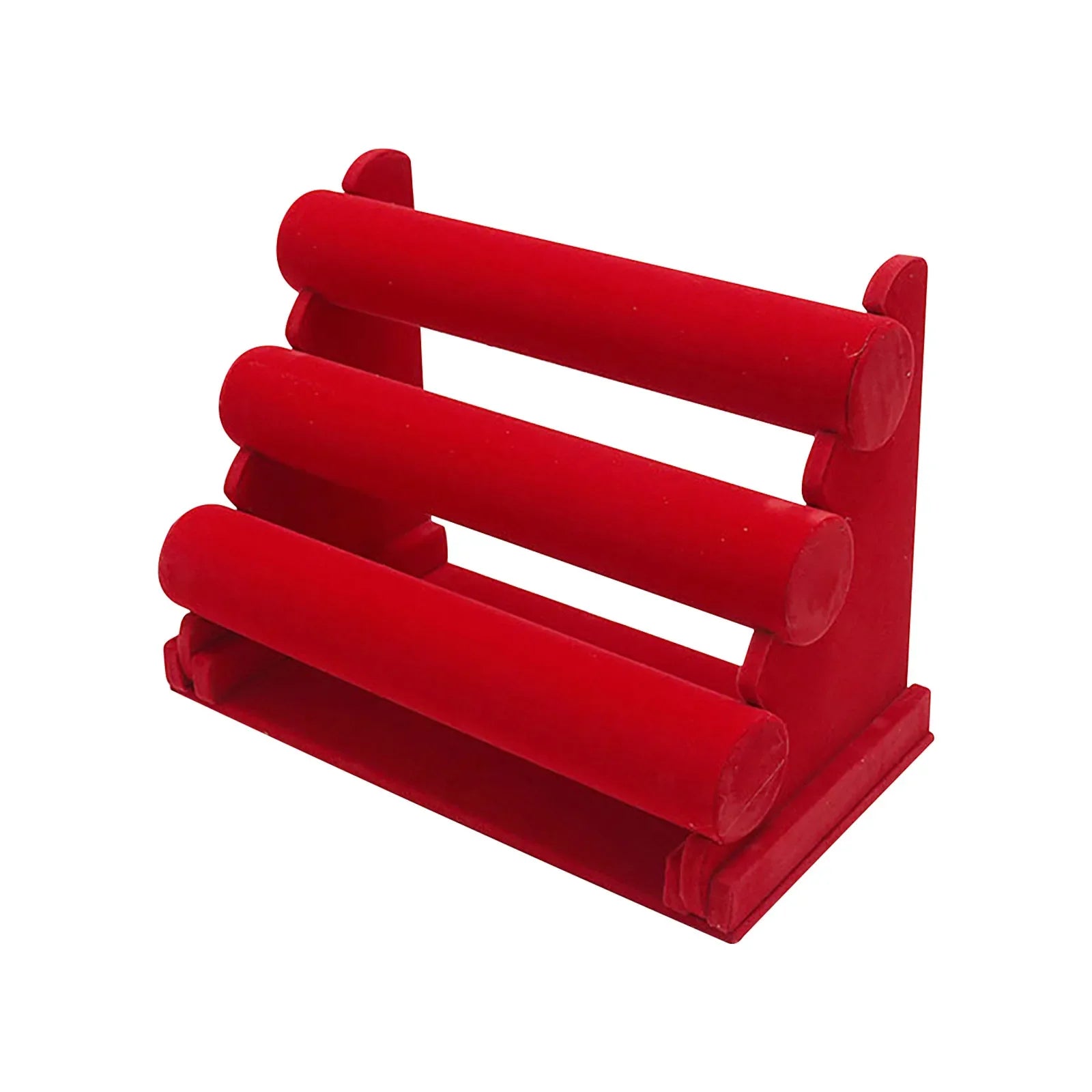 3-Tier Velvet Bracelet & Watch Jewelry Organizer Stand Rack Jewelry Organizer Stand Oasis Select