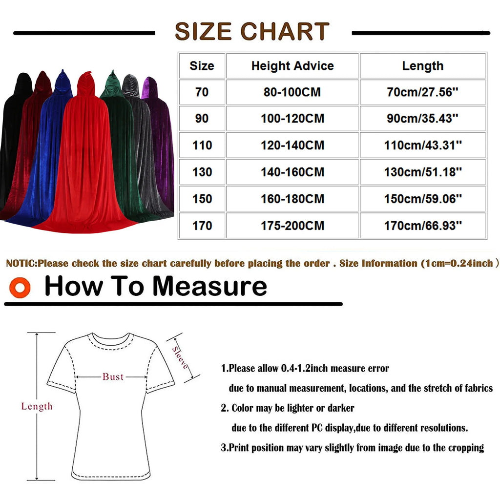 Hood Cloak Cosplay Medieval Long Cape Halloween Party Women Men Adult Long Mage Witchcraft Wicca Robe Conceal Gown Reenactment Oasis Select
