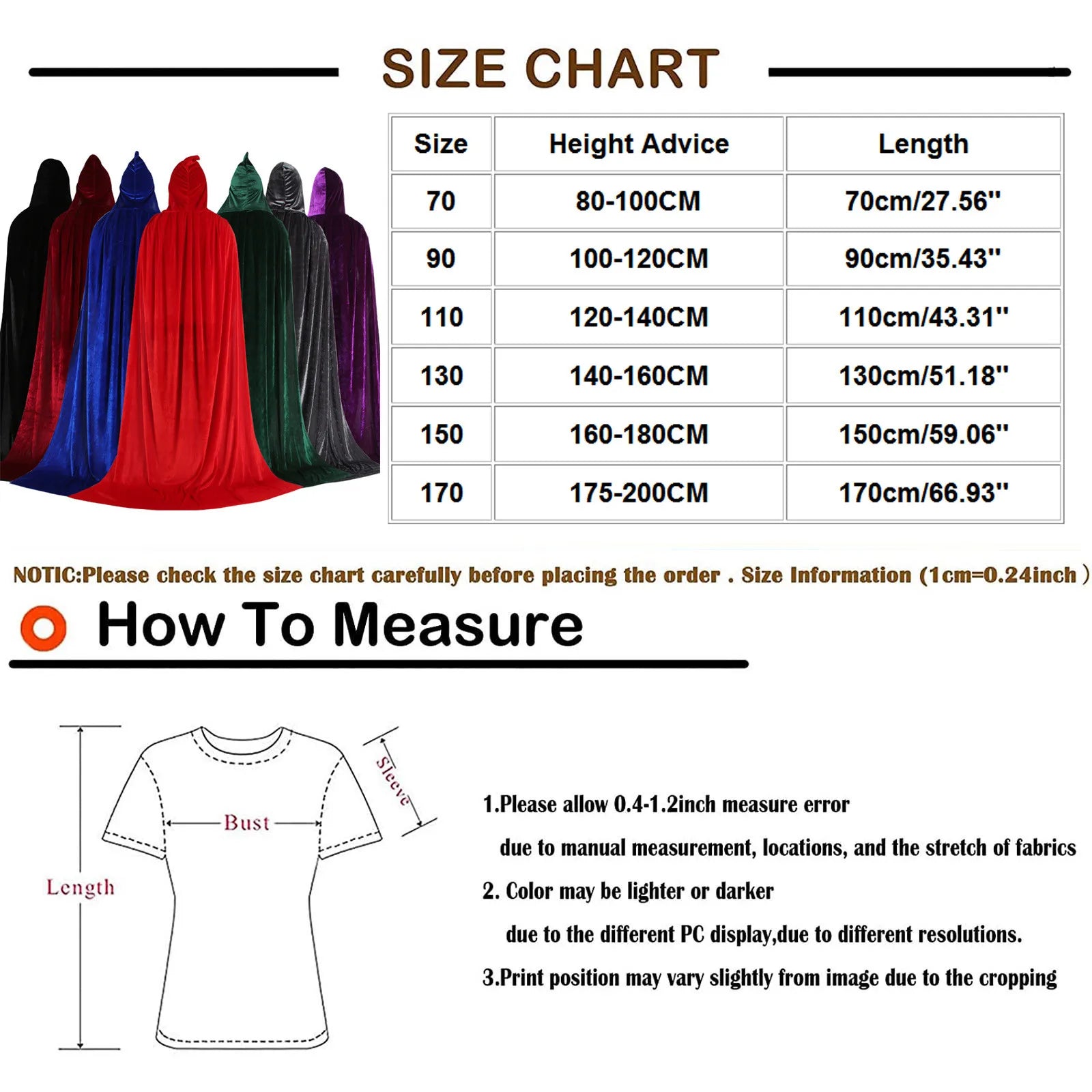 Hood Cloak Cosplay Medieval Long Cape Halloween Party Women Men Adult Long Mage Witchcraft Wicca Robe Conceal Gown Reenactment Oasis Select
