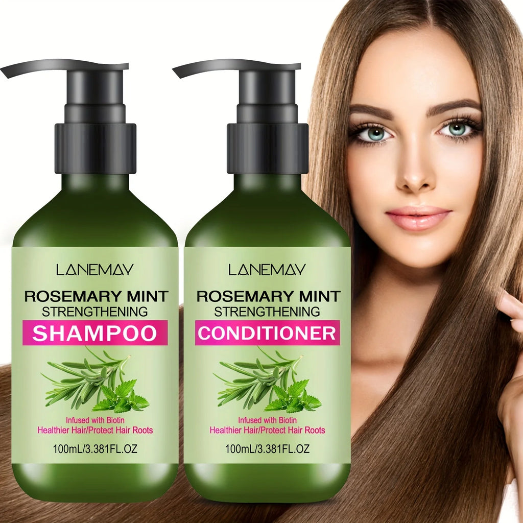 Rosemary Mint Shampoo & Conditioner Set | Moisturizing Hair Care Shampoo & Conditioner Set Oasis Select 200ml