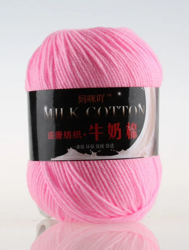 DIY Three Strands Graded Section Dyed Wool Medium Fine Cotton Thread