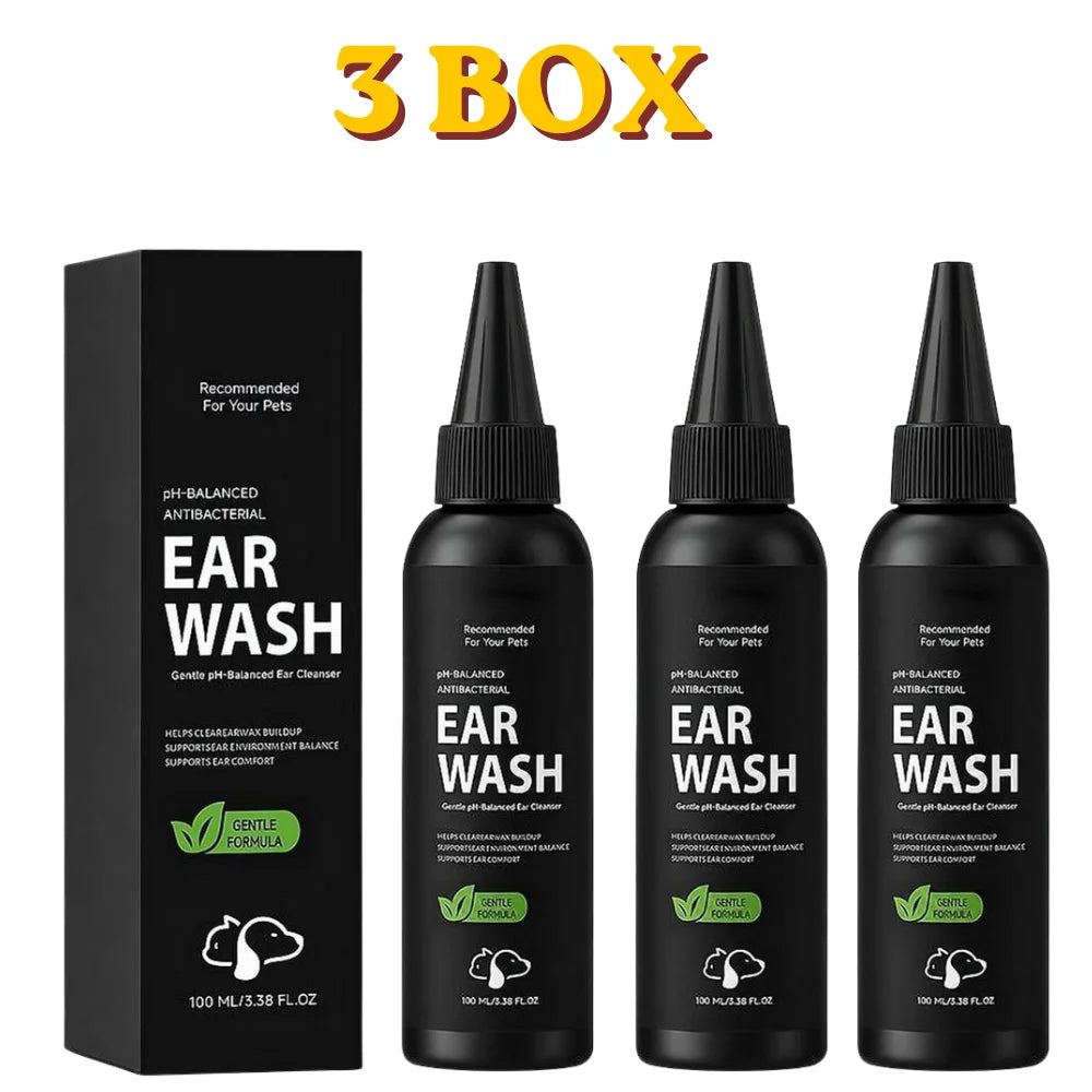 1/2/3 BOX Pet ear cleaner 100ml/box Balanced Health thorough ear cleaning Soothing Formula Daily Ear Care Oasis Select A 3 PCS