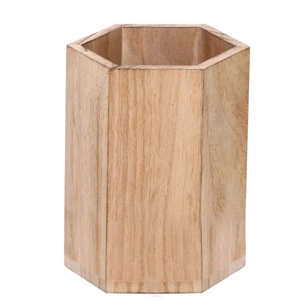 Desktop Storage Wooden Pen Holders Multifunctional Large Capacity Desktop Organizer Wooden INS Style Pencil Organizer Student Oasis Select A
