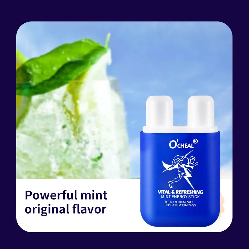 O'cheal Double Hole Cooling Mint Energizing Inhaler Stick Aromatherapy Inhaler Stick Oasis Select 1 PCS Mint Original 3.6g