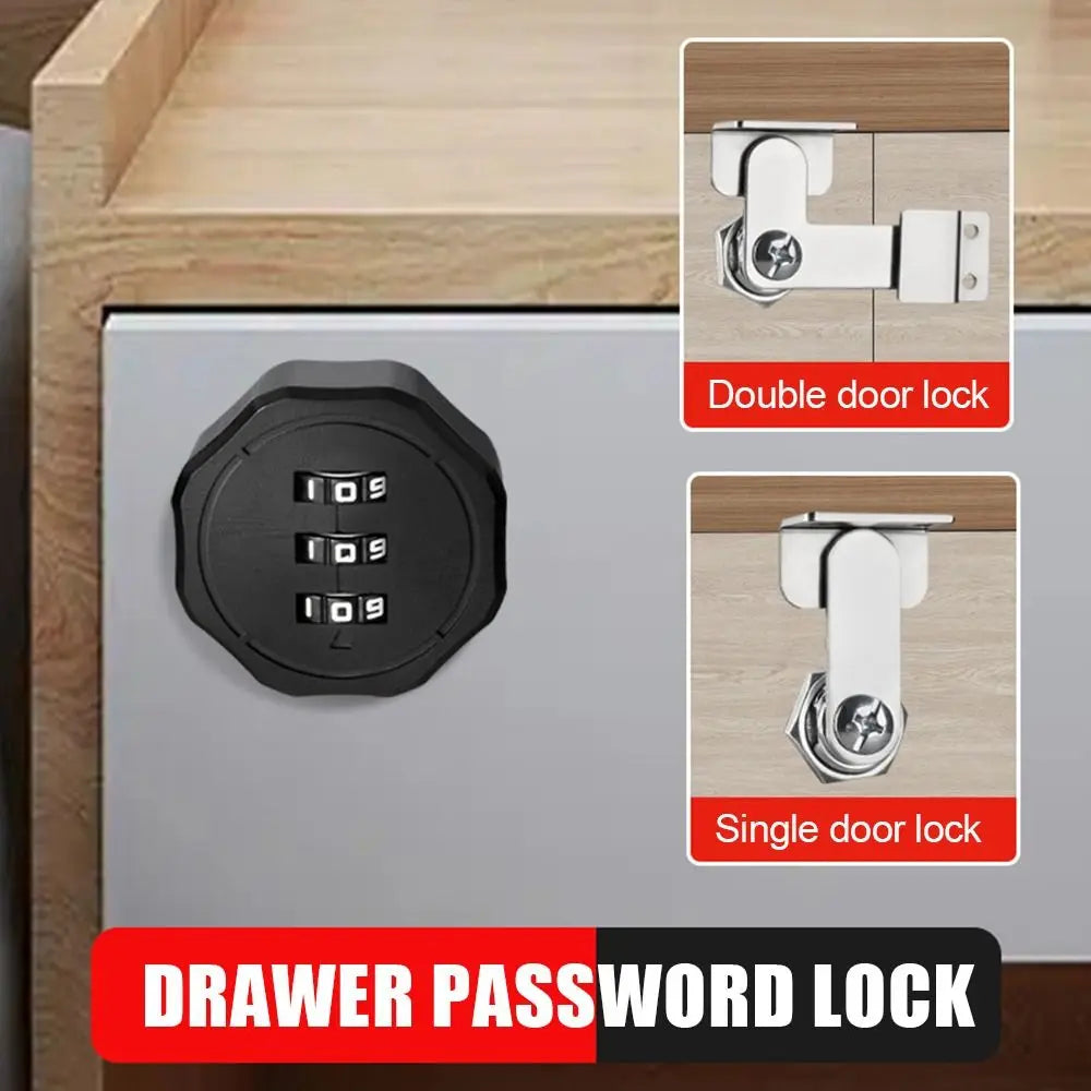 Cabinet Mailbox Password Locker 3 Digital Code Combination Lock Cupboard Drawer Password Locker Oasis Select