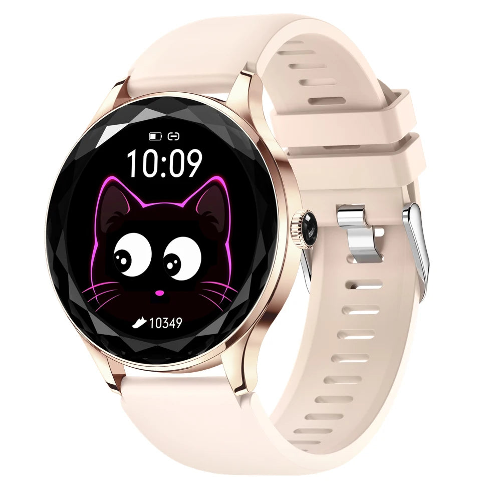 Hot Sale 1.27" Lady Fashion Waterproof Smartwatch Blue Tooth Call Heart Rate Health Smart Watch Sports Women Music Gift Calorie Oasis Select RGGDS