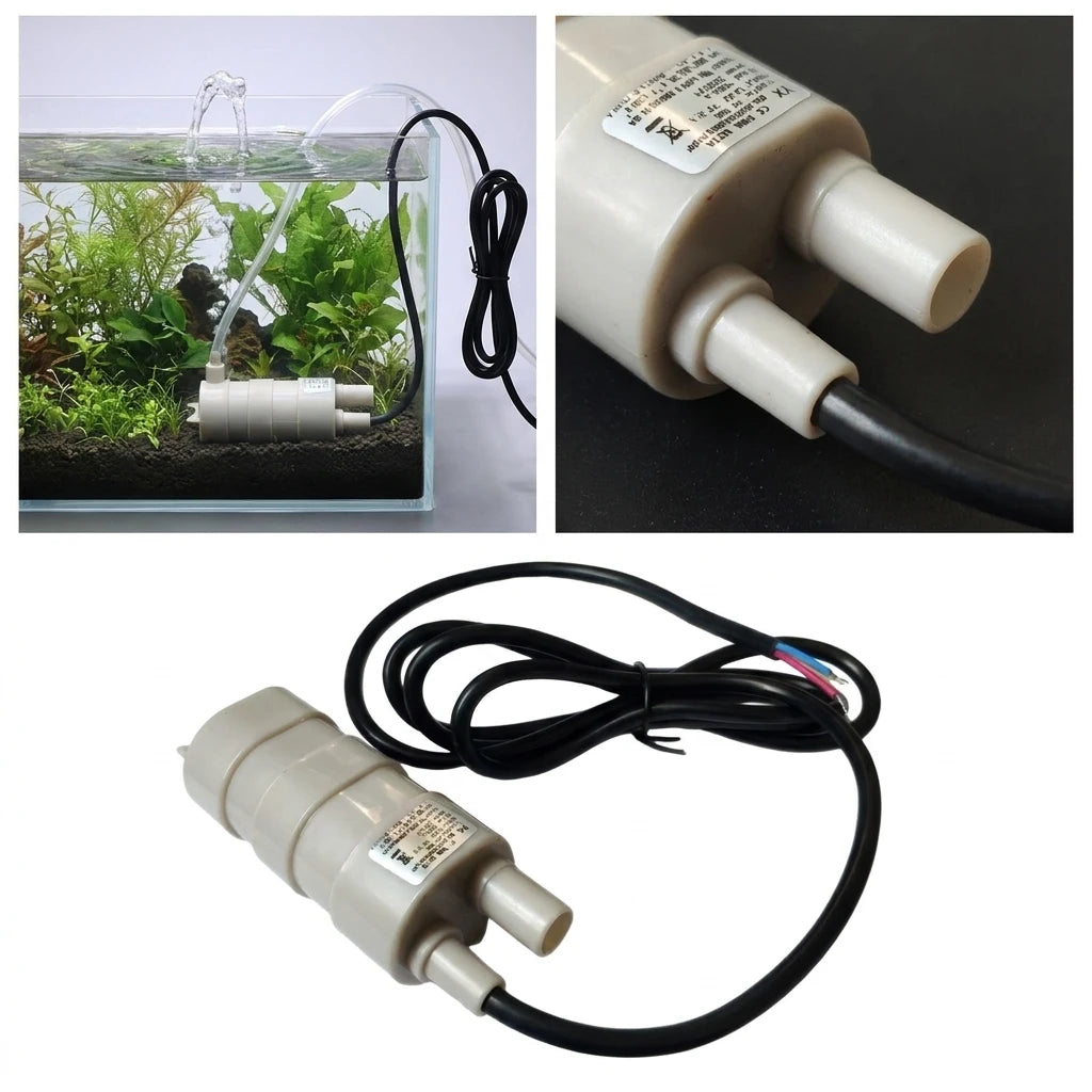 12V DC 600L/H High Flow Submersible Pump 3-Wire Design for RV Pond Aquarium Water Transfer Oasis Select
