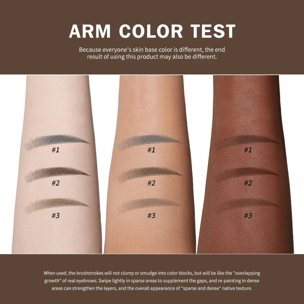 Multi-Fork Fluffy Liquid Eyebrow Pen waterproof Long Lasting Brow Natural Smooth Simulated Fine Flu Brow Pencil Eye Makeup Oasis Select