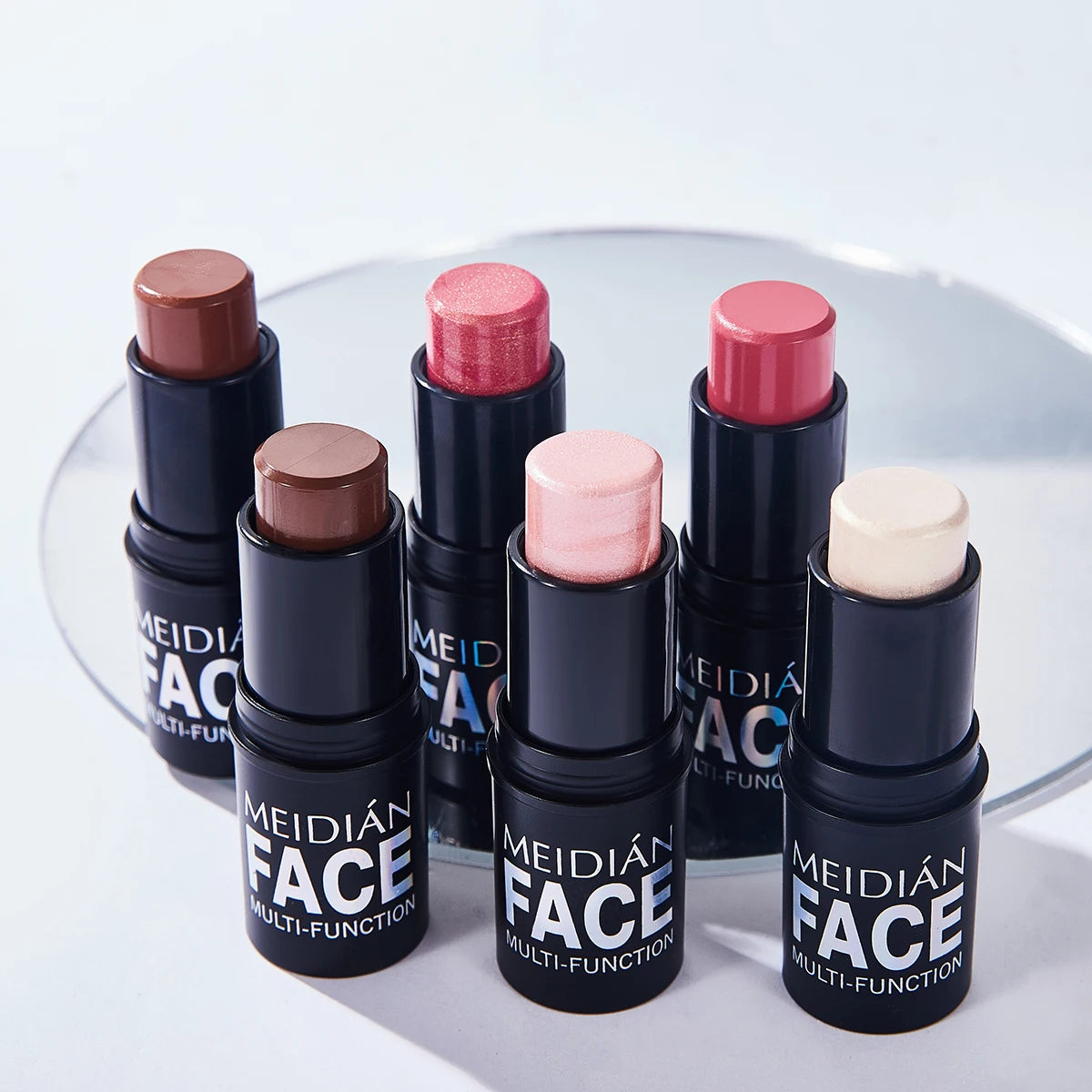 6-Color Dual-Use Blush & Lip Stick – Natural Contour Makeup Blush & Lip Stick Oasis Select