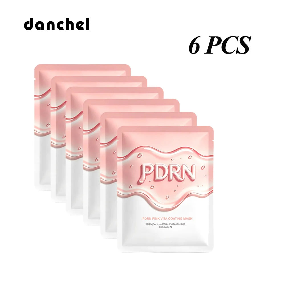 PDRN Vitamin B12 Coating Mask Barrier Repair High Purity Salmon DNA PDRN Improve Elasticity Evens Tone Deep Moisturizing Mask Oasis Select 6 PCS